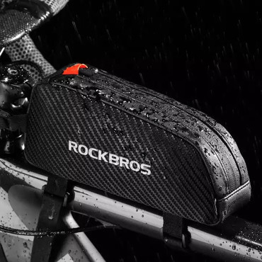 Bicykel Bag Vodotesné namontované na ráme s 1L CHRANE - BLACK