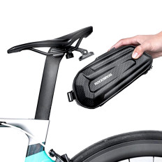 Borsa per biciclette fissata sotto la sella per un connettore rapido 1.8L - Nero