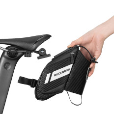 Bicykla vrecko pod sedlom s vreckom na fľašu Bidon 1.5L - čierna