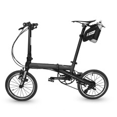 Fietszak onder het zadel met een fleszak van een bidon 1.5L - zwart