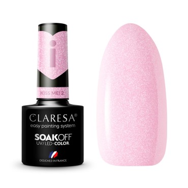 Vernis hybride CLARESA Kiss Me! 2 - 5 g — ensemble présenté