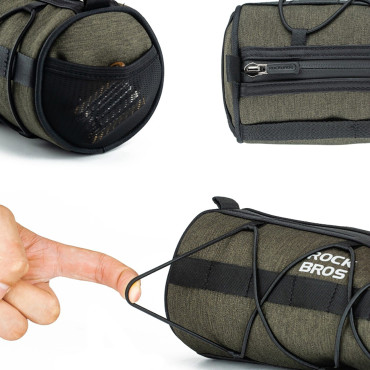 Bicykel Bag fixovaný na ráme kolies pod 2L sedlom - zelená