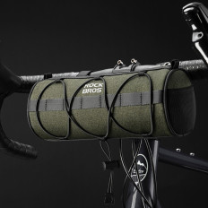 Bicykel Bag fixovaný na ráme kolies pod 2L sedlom - zelená