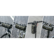 Bicykel Bag fixovaný na ráme kolies pod 2L sedlom - zelená