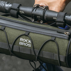 Bicykel Bag fixovaný na ráme kolies pod 2L sedlom - zelená