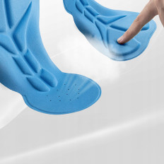 Pantaloncini per biciclette bicicletta corta su bretelle con inserto L - nero