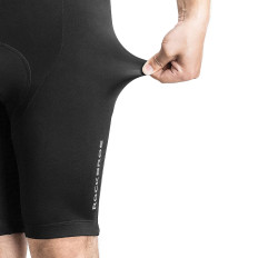 Fietsfiets shorts kort op beugels met inzetstuk M - zwart