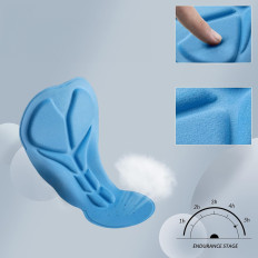 Kolesarske kolesne hlače Dolge dihanje z xxxl Insert - črna