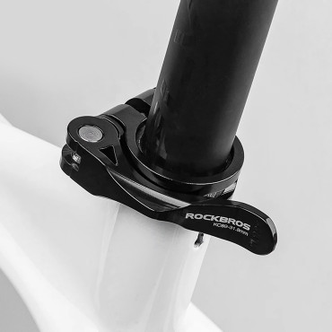 Cykelklämklämma 27.2 och 28.6 mm under en sadel med snabb höghastighet - Svart