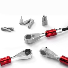 Conjunto de ferramentas para reparar bicicletas. Inverage e pneus - preto