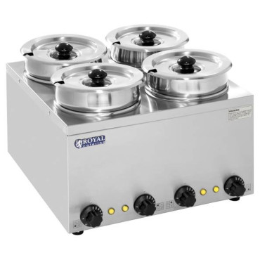 Bemar elektriskā zupa sildītājs 600W 230V 4 x 3.8l