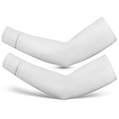 Precise bicycle bicycle sleeves with UPF50 + 2 pcs filter. - white