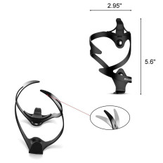 Bicycle aluminum handle on a bottle water bottle - black