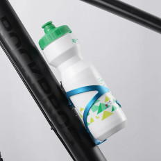 Mango de aluminio de bicicleta en una botella de botella - azul