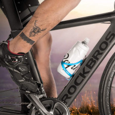 Bicycle aluminum handle on a bottle bottle - blue