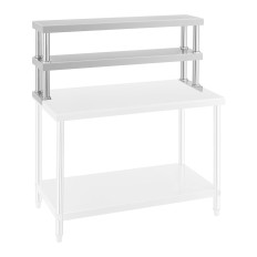 Steel adjustable shelves for the working table for the kitchen Width 120cm