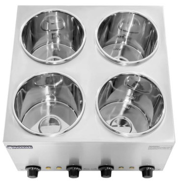 Aquecedor de sopa elétrica Bemar 600W 230V 4 x 3.8L