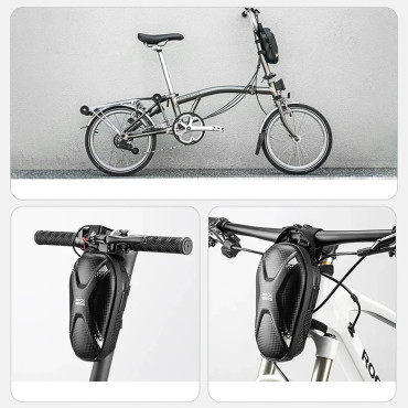 Bag på rattet på en sykkel eller scooter 1.3L - svart