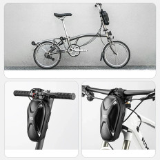 Sac sur le volant d'un vélo ou d'un scooter 1.3L - Noir