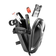 Tas op het stuurwiel van een fiets of scooter 1.3L - zwart