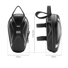 Bag on the steering wheel of a bicycle or scooter 1.3L - black