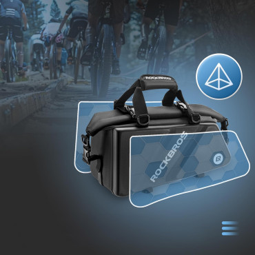 Sac de sport et de cyclisme fixé sur le coffre 11.6l - Noir