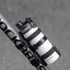 Bicycle handle with turnips for fixing on the steering wheel on the water bottle, etc. - black