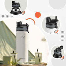 Palack termál kerékpár kerékpár italok 530 ml - fehér