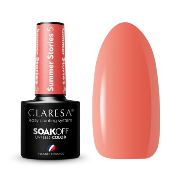 CLARESA υβριδικό βερνίκι SUMMER STORIES 5 - 5g — αντικείμενα μαζί