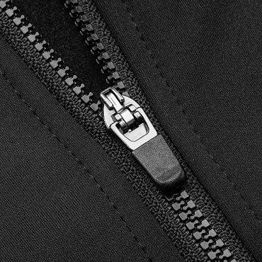 Camicia da ciclismo della bicicletta con autunno caldo a maniche lunghe / inverno XL - nero