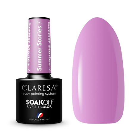 CLARESA hybridlak SUMMER STORIES 7 - 5 g — forfra