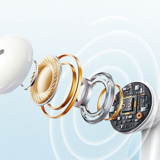 Brezžične slušalke TWS Bluetooth 5.3 - bela