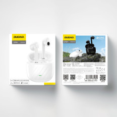 Trådløse øretelefoner TWS Bluetooth 5.3 - Hvit