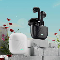 Brezžične slušalke TWS Bluetooth 5.3 - črna