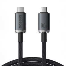 Kabelski kristal Shine USB-C kabel - USB-C USB3.2 100W 20Gbps 1.5m - crno