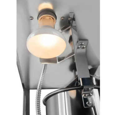 Máquina de pipoca móvel eficiente profissional em um trole preto de 230V 1.6kw