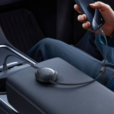 3in1 Univerzálny kábel USB-C - Lightning / USB-C / Micro USB 100W 1.1m - čierna