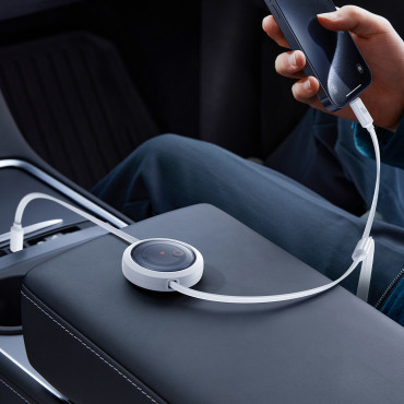 3in1 Universalkabel USB-C - Blitz / USB-C / Micro USB 100W 1.1m - Weiß