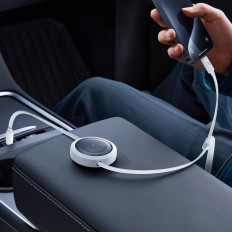 3in1 Univerzalni kabel USB-C - strela / USB-C / Micro USB 100W 1.1m - bela