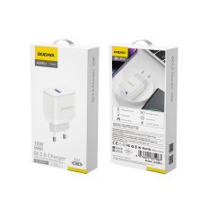 Nätverksladdare för USB-A 18W - Vit