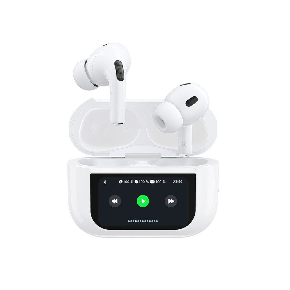 U19 Slušalke VOS TWS WIRELESS Bluetooth 5.3 z LED zaslonom - bela