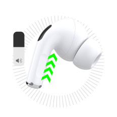 U19 Slušalke VOS TWS WIRELESS Bluetooth 5.3 z LED zaslonom - bela