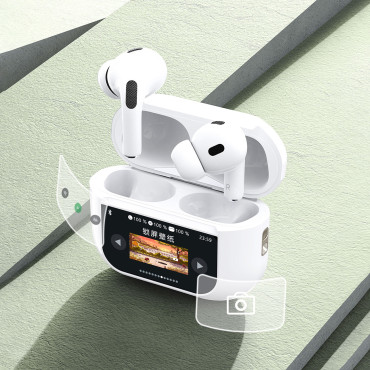 U19 Slušalke VOS TWS WIRELESS Bluetooth 5.3 z LED zaslonom - bela