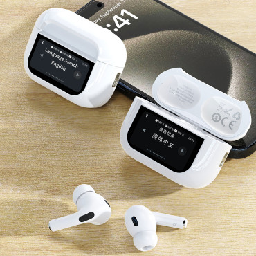 U19 Slušalke VOS TWS WIRELESS Bluetooth 5.3 z LED zaslonom - bela