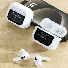 U19 Kuulokkeet EAR TWS Wireless Bluetooth 5.3 LED-näytöllä - valkoinen