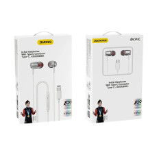 Cuffie in-ear cablate con microfono e telecomando USB-C 12 m - Bianco