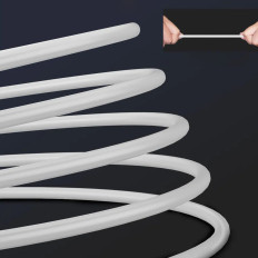 In-ear hoofdtelefoon bedraad met microfoon en USB-C 12 M afstandsbediening - wit