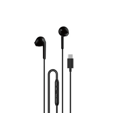 X3C slušalke, ki so na voljo z mikrofonom in daljinskim upravljalnikom USB-C 1.2m - Črna