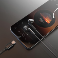X3C slušalke, ki so na voljo z mikrofonom in daljinskim upravljalnikom USB-C 1.2m - Črna