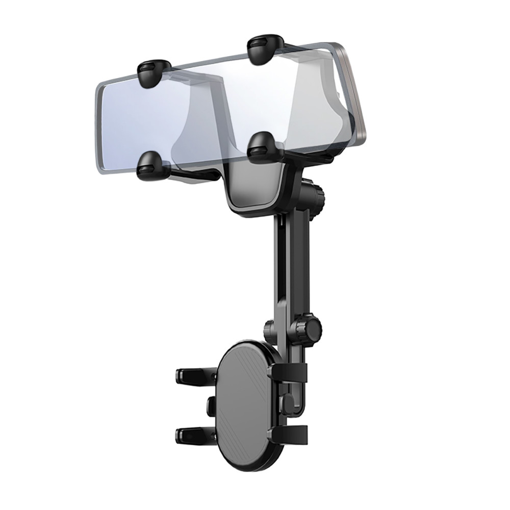Držiak pre telefón pre auto na spätnom zrkadle Rameno 18cm - čierna
